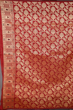 Grey Blended Katan Silk Saree - Keya Seth Exclusive