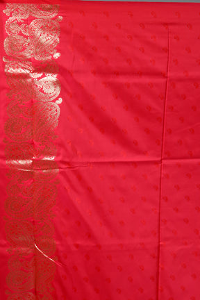 Pink Blended Satin Silk Saree