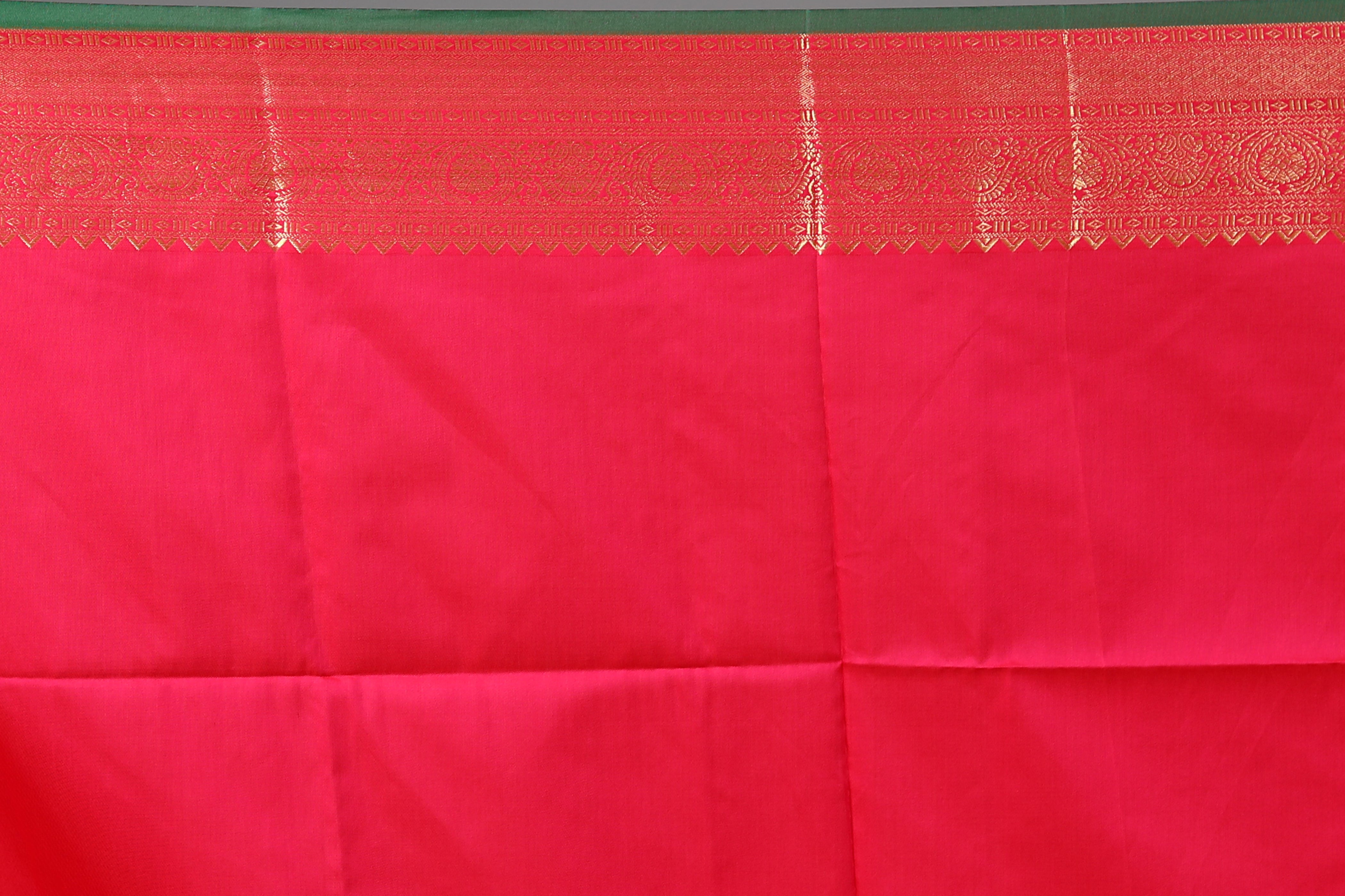 Orange Blended Silk Saree