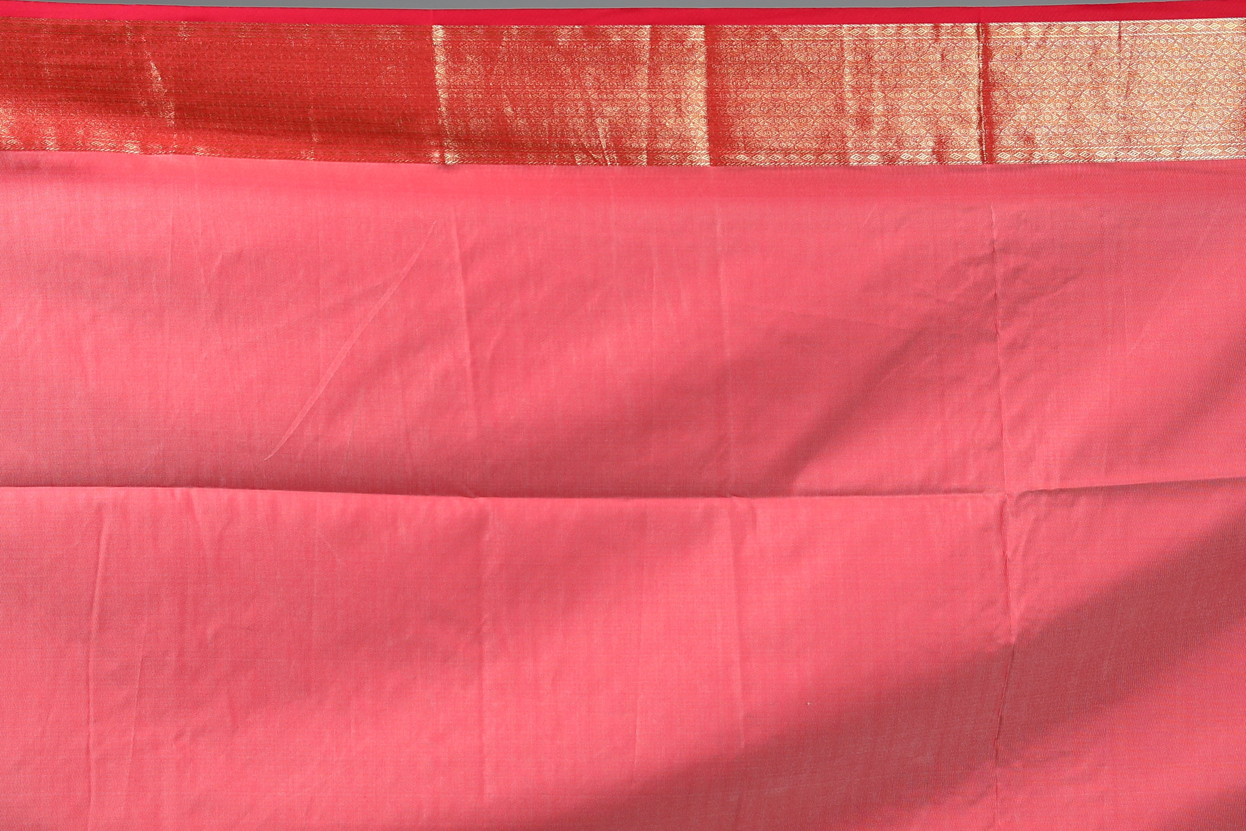 Off-white Blended Silk Saree