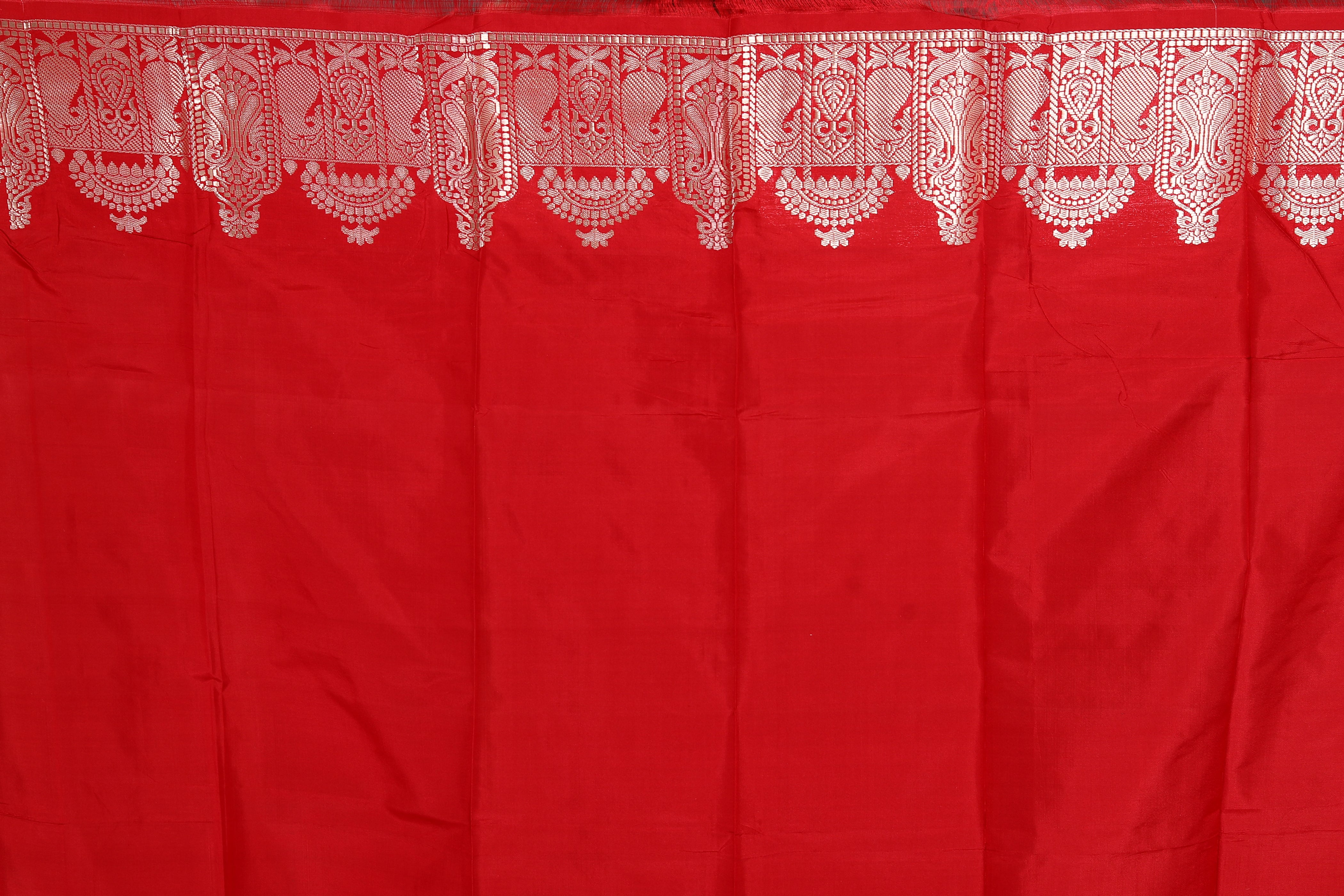 Offwhite Pure Katan Saree - Keya Seth Exclusive