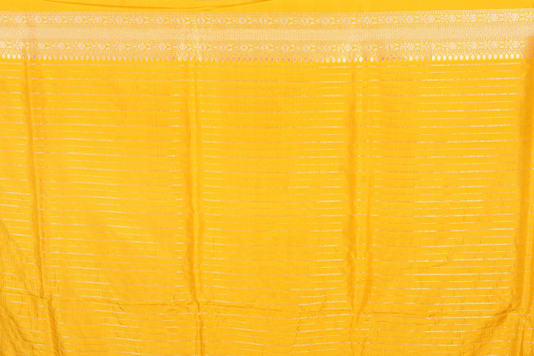 Yellow Pure Katan Saree - Keya Seth Exclusive