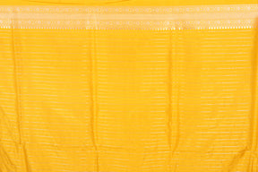 Yellow Pure Katan Saree - Keya Seth Exclusive