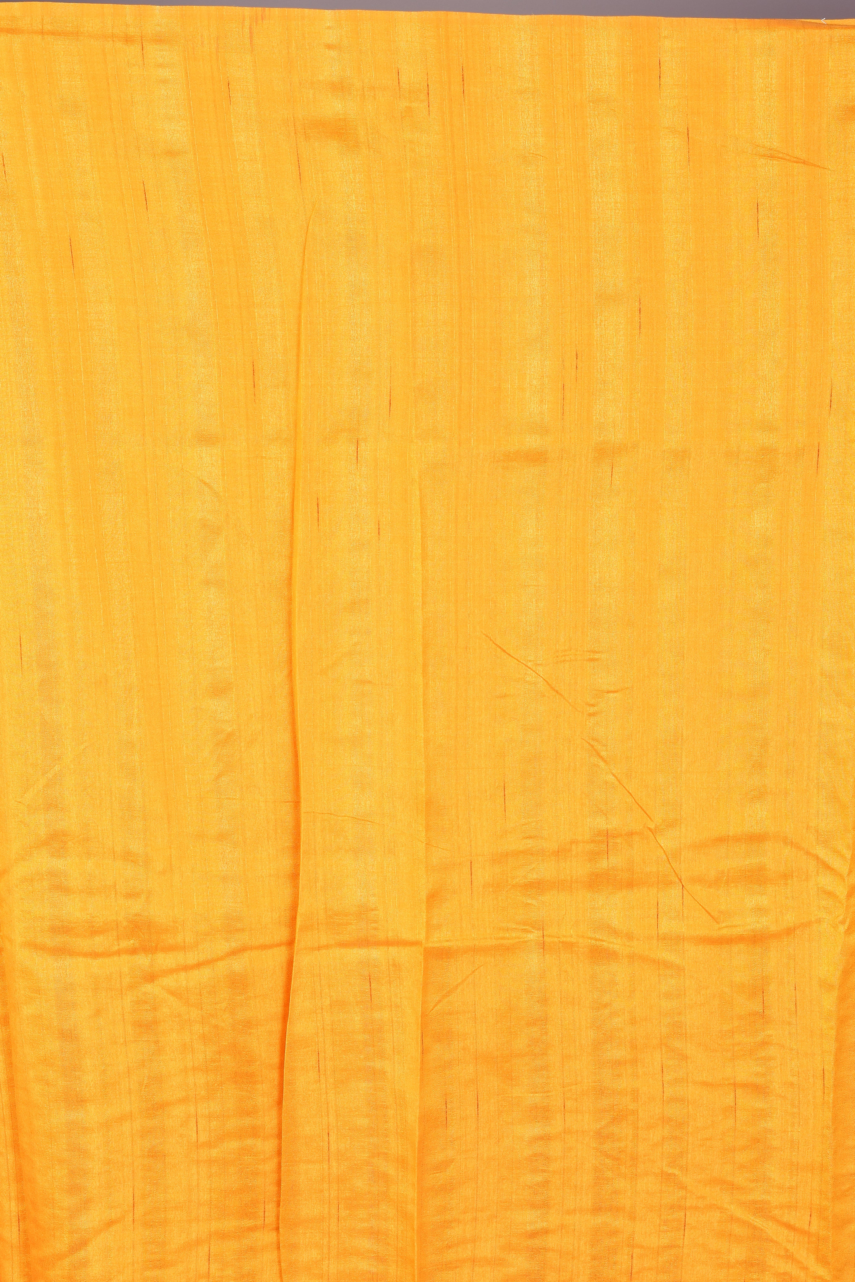 Yellow Blended Silk Saree with Threadwork - Keya Seth Exclusive