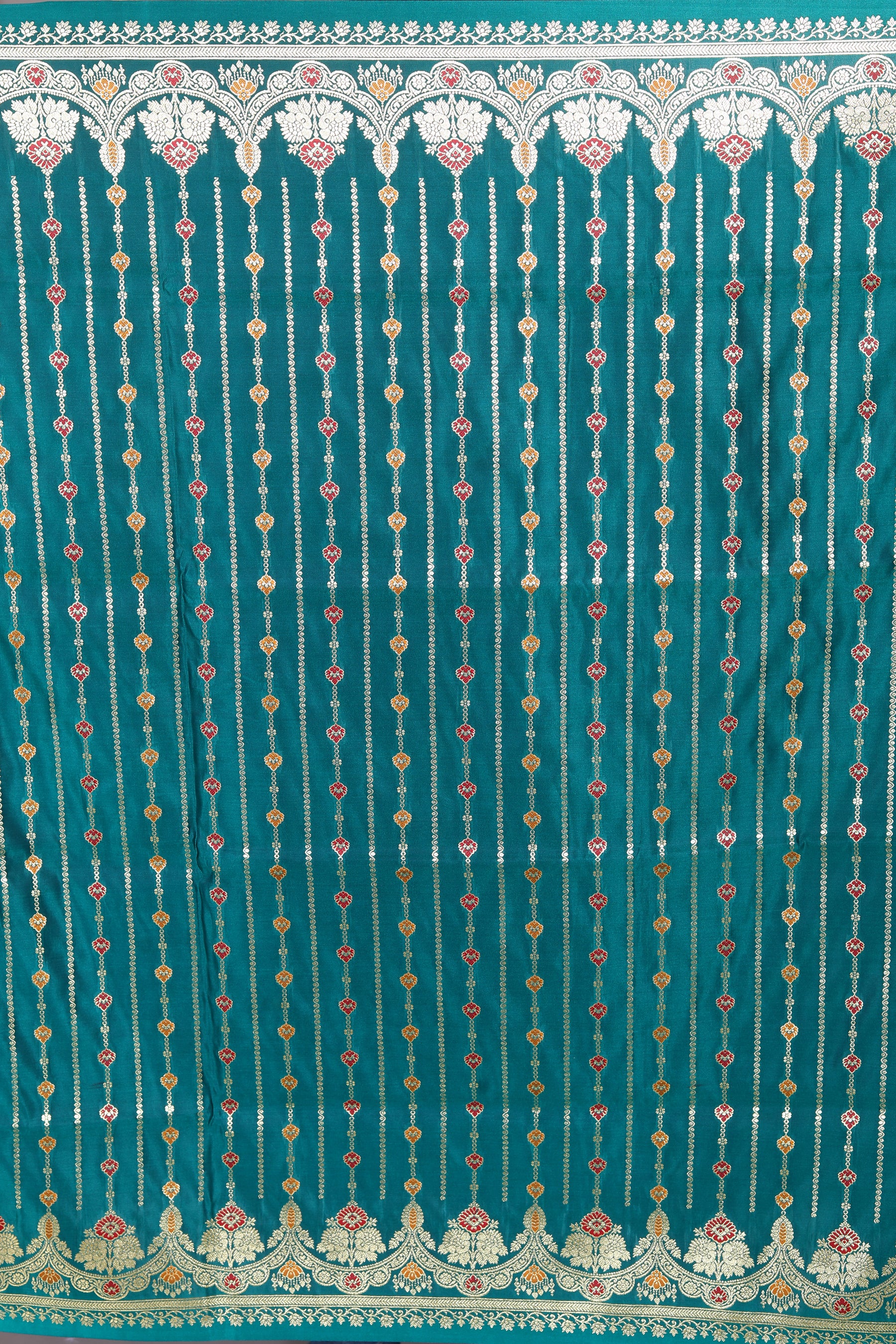 Bottle Green Pure Banarasi Silk Saree - Keya Seth Exclusive