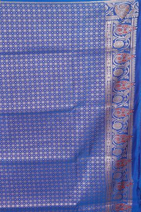 Royal Blue Pure Banarasi Silk Saree - Keya Seth Exclusive