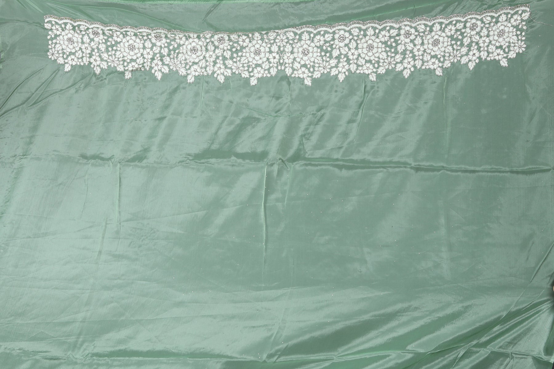 Light Green Blended Jimmy Choo Saree