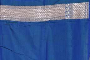 Blue Pure Katan Silk Saree - Keya Seth Exclusive