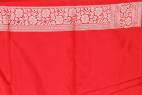 Red Pure Katan Silk Saree - Keya Seth Exclusive