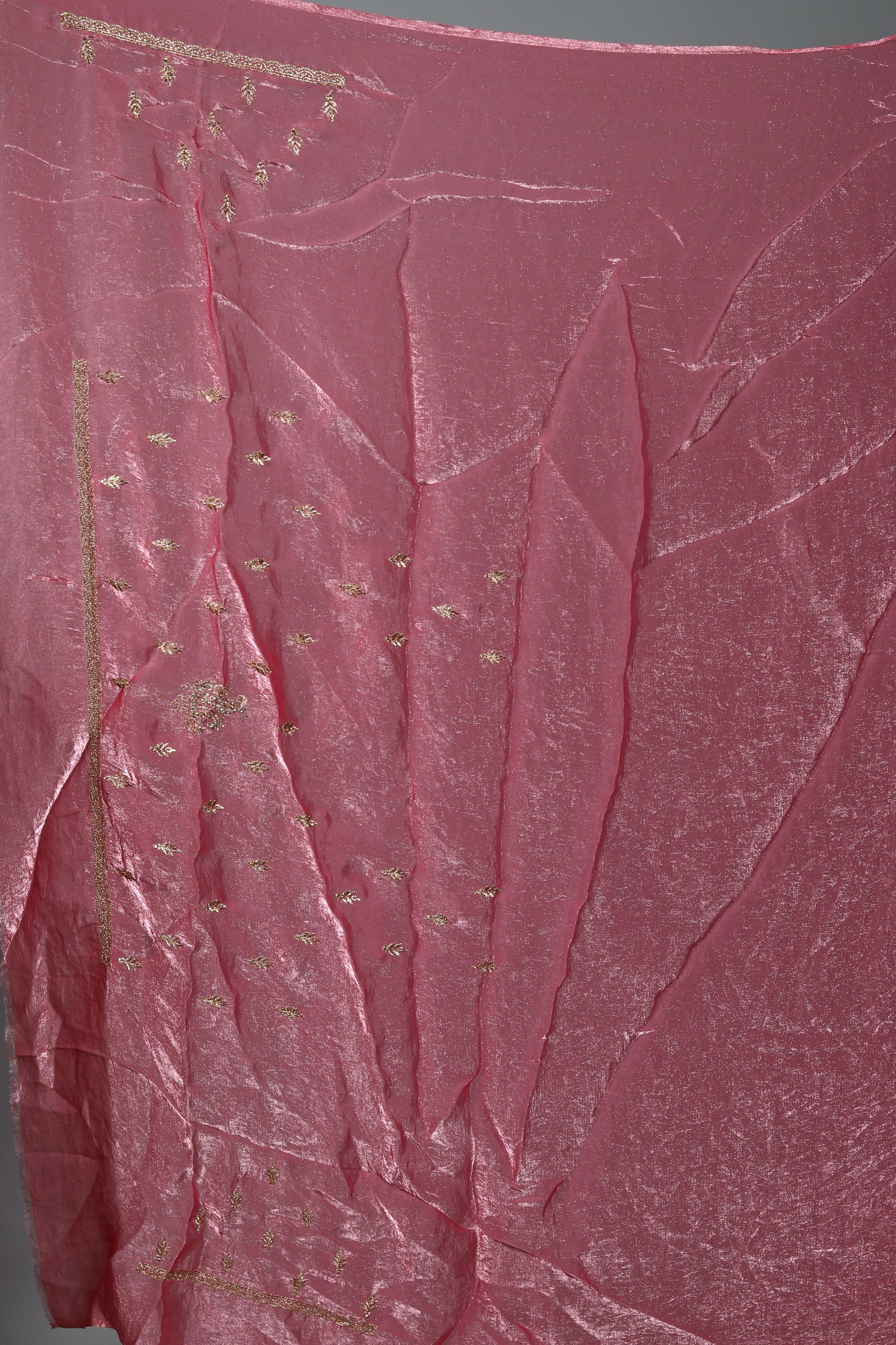 Pink Blended Georgette Saree