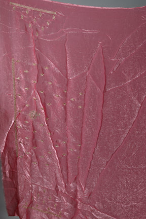 Pink Blended Georgette Saree