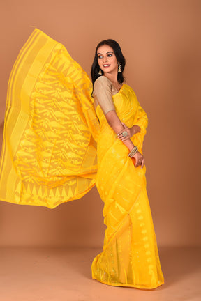 Yellow Jamdani saree - Keya Seth Exclusive