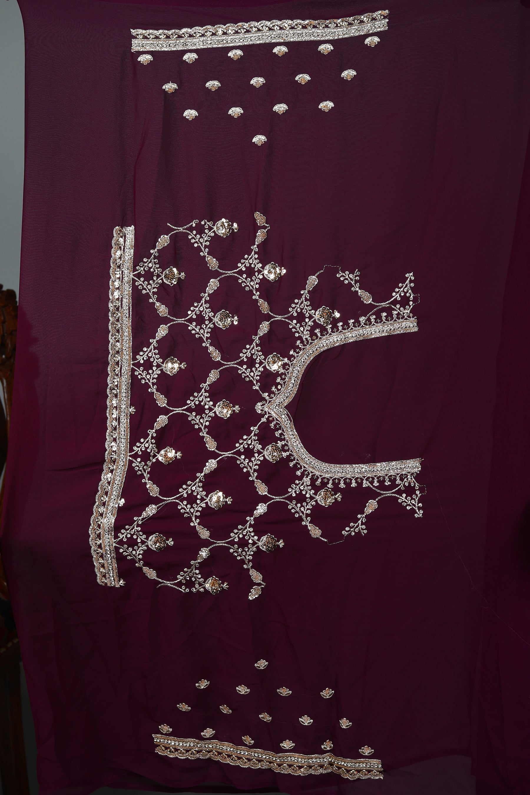 Wine Jimmy Choo Saree