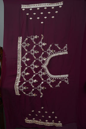 Wine Jimmy Choo Saree