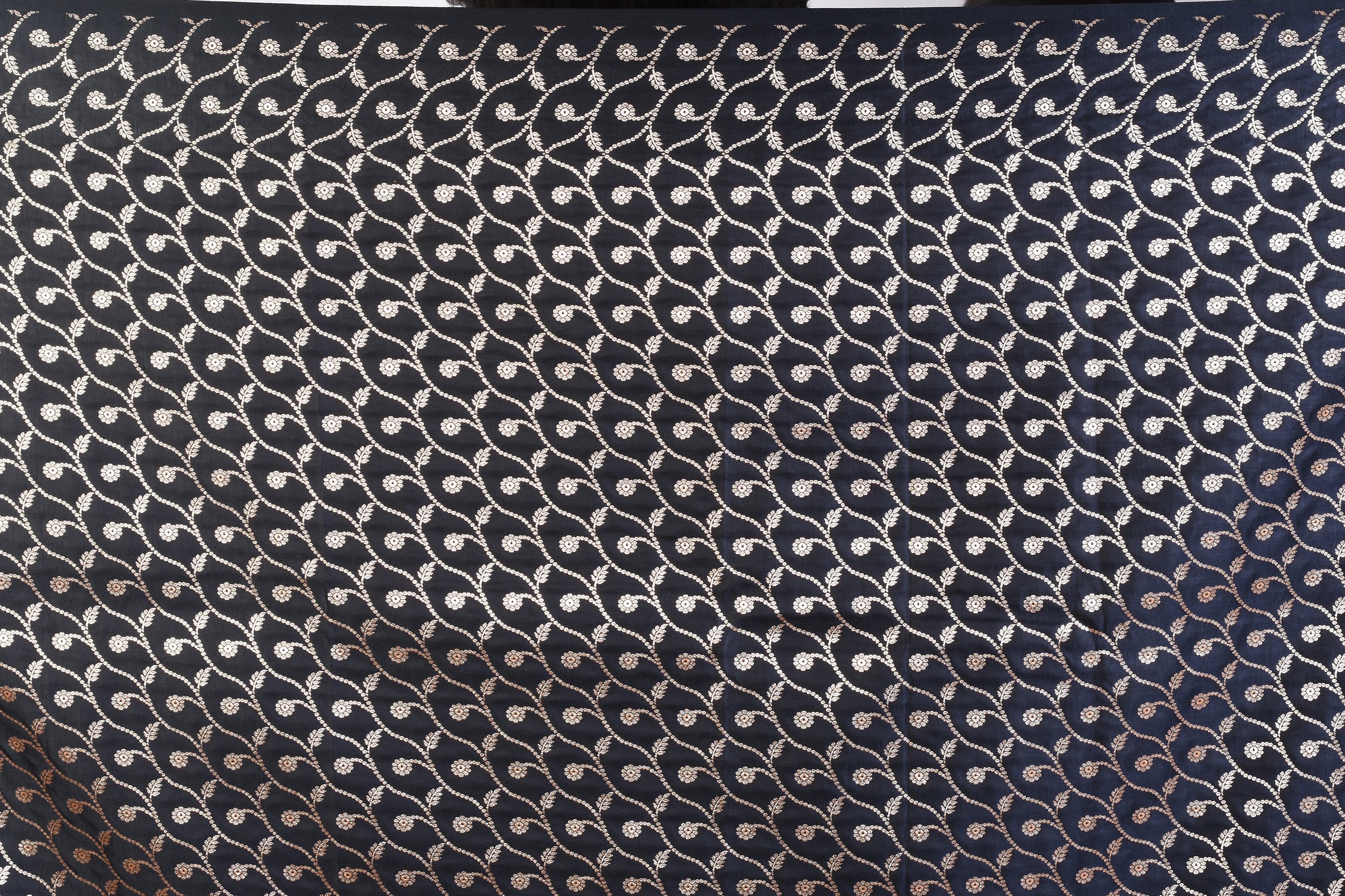 Soft Black Mushroo Silk Saree - Keya Seth Exclusive