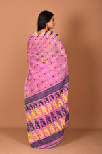 Load image into Gallery viewer, Dark Purple Jamdani Saree - Keya Seth Exclusive
