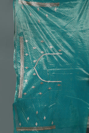 Sea Green Blended Jimmy Choo Saree
