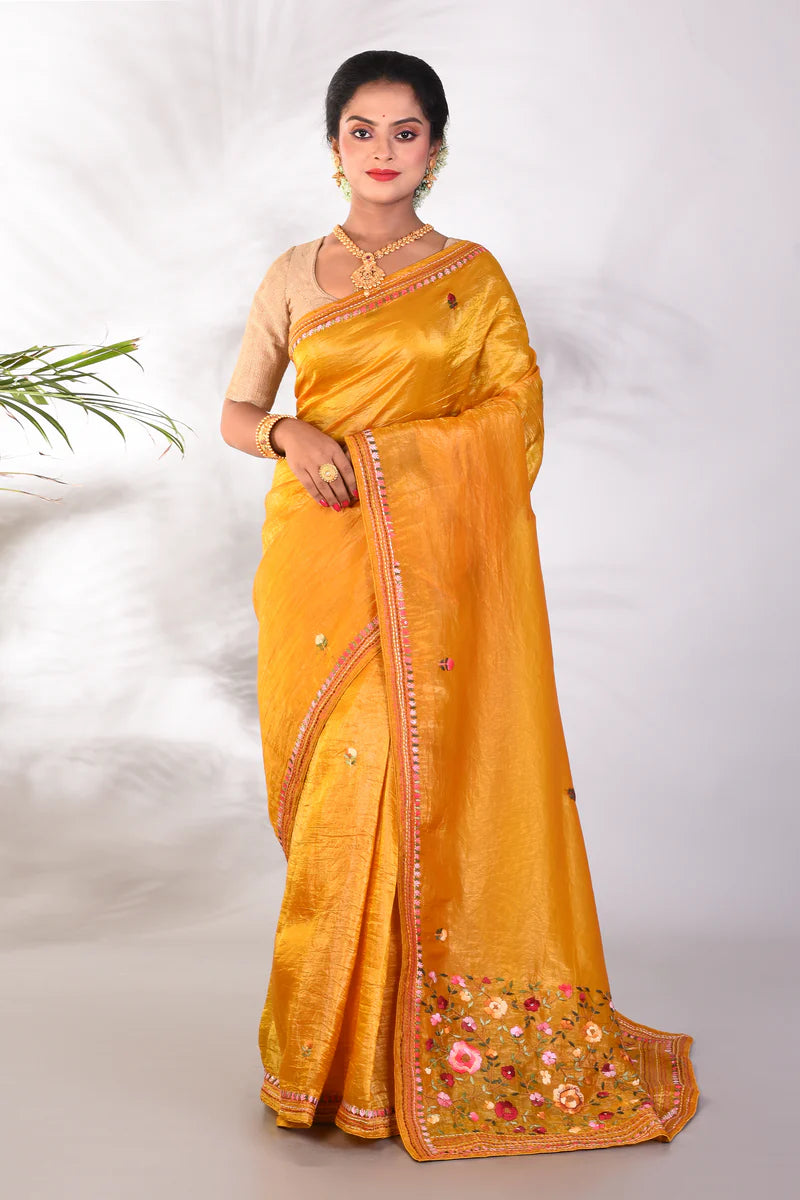 Yellow Jimmy Choo Saree - Keya Seth Exclusive