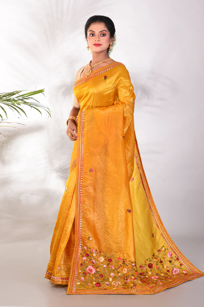 Yellow Jimmy Choo Saree - Keya Seth Exclusive