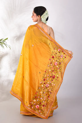 Yellow Jimmy Choo Saree - Keya Seth Exclusive