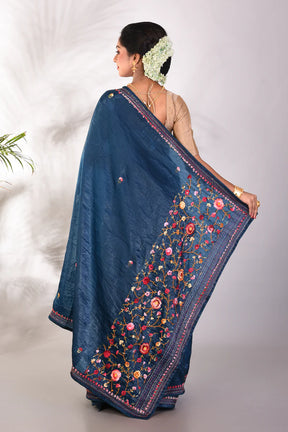 Blue Jimmy Choo Saree - Keya Seth Exclusive
