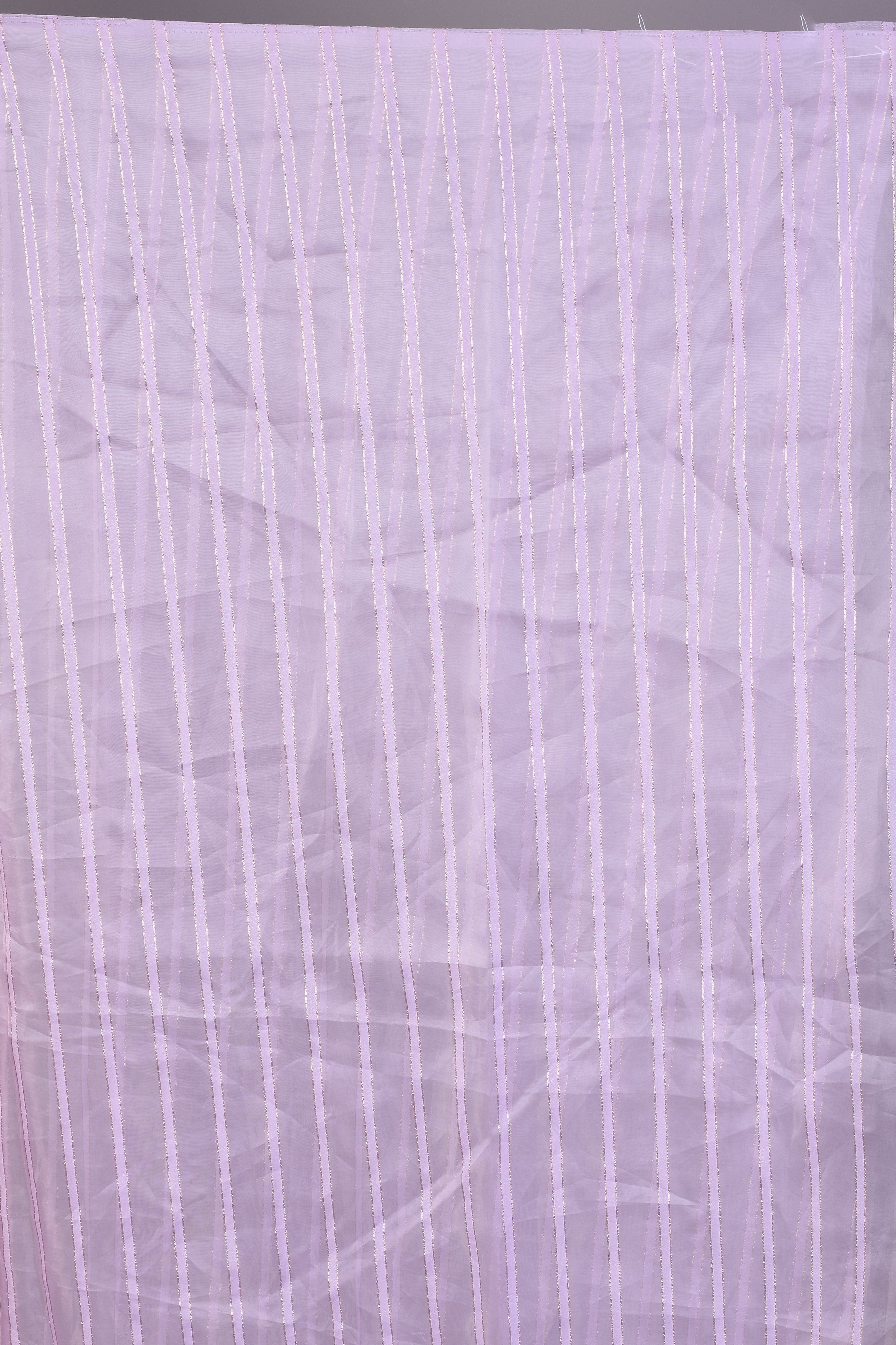 Light Purple Blended Organza Saree with ThreadWorks - Keya Seth Exclusive