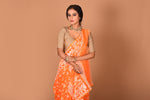 Load image into Gallery viewer, Orange Jamdani Saree - Keya Seth Exclusive
