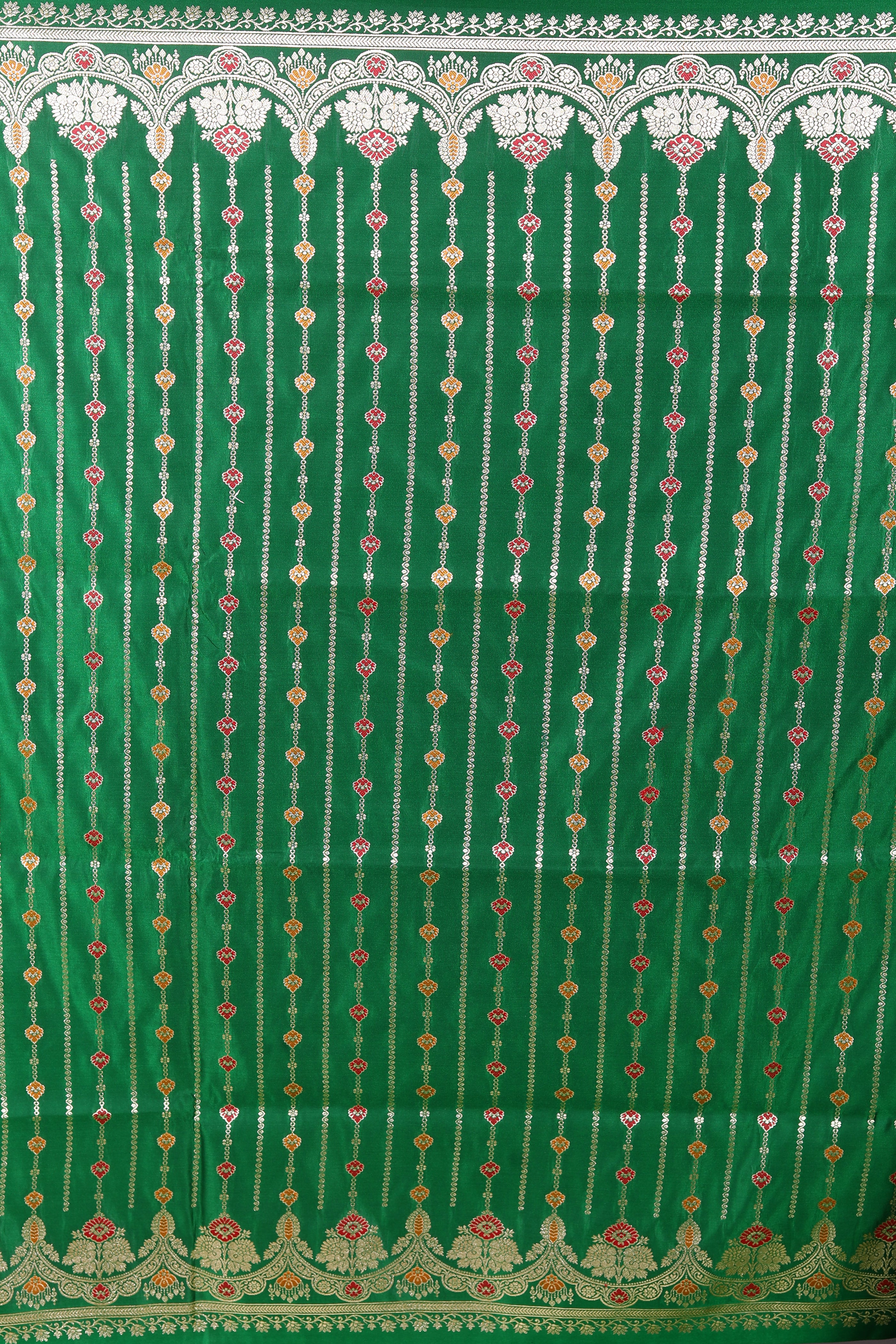 Green Pure Banarasi Silk Saree - Keya Seth Exclusive