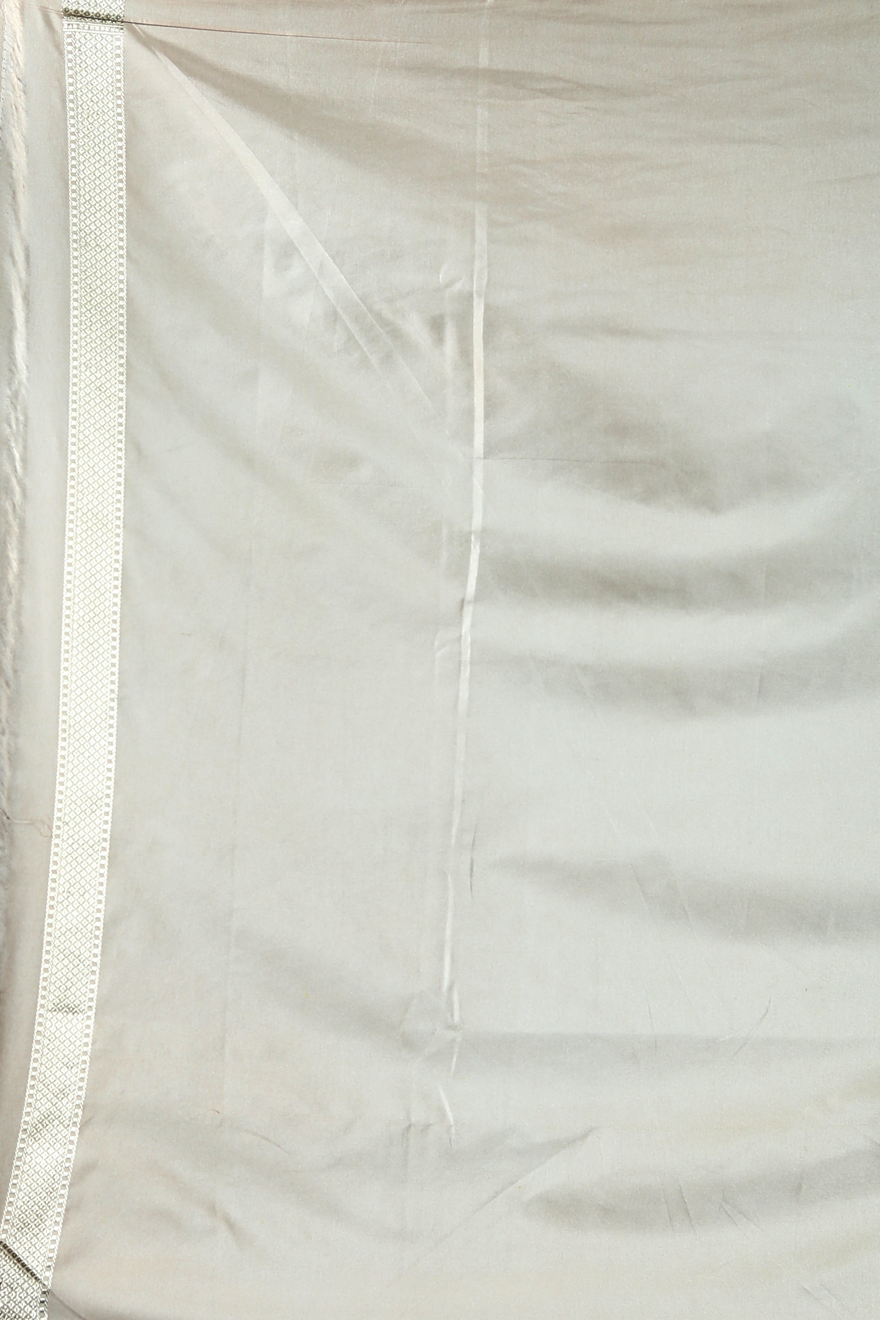 Beige Blended Silk Saree