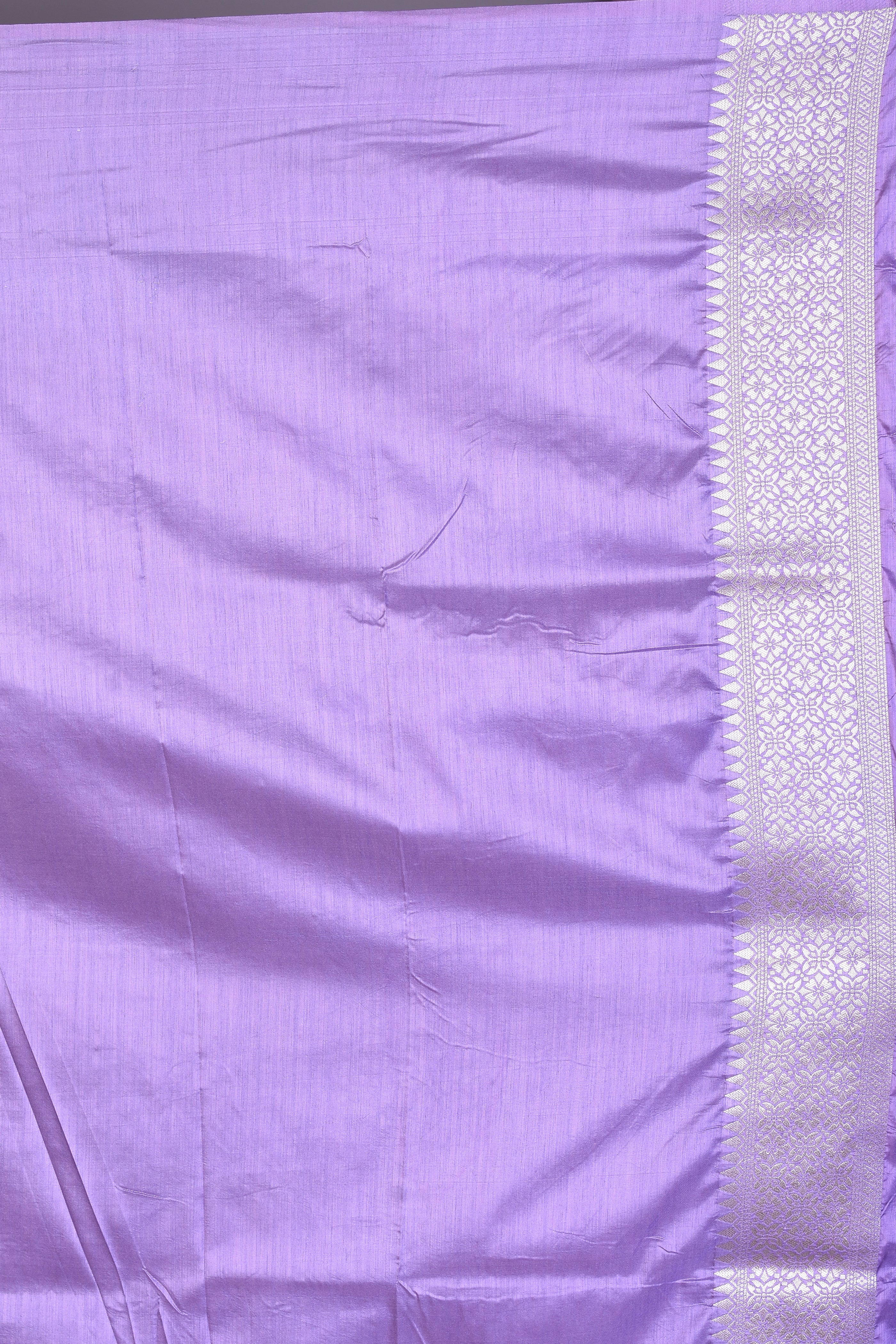 Mauve Art Silk Saree with Silver Zari - Keya Seth Exclusive