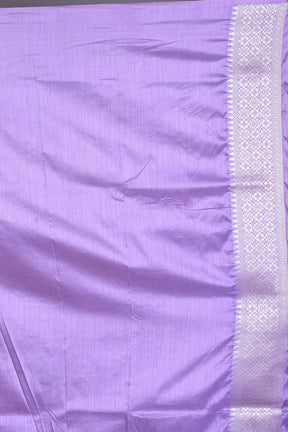 Mauve Art Silk Saree with Silver Zari - Keya Seth Exclusive