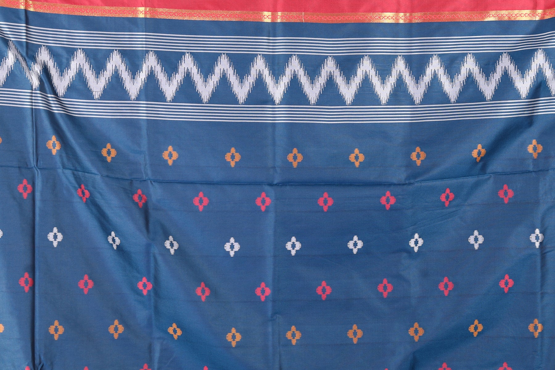 Maroon Blended Ikkat Silk Saree - Keya Seth Exclusive