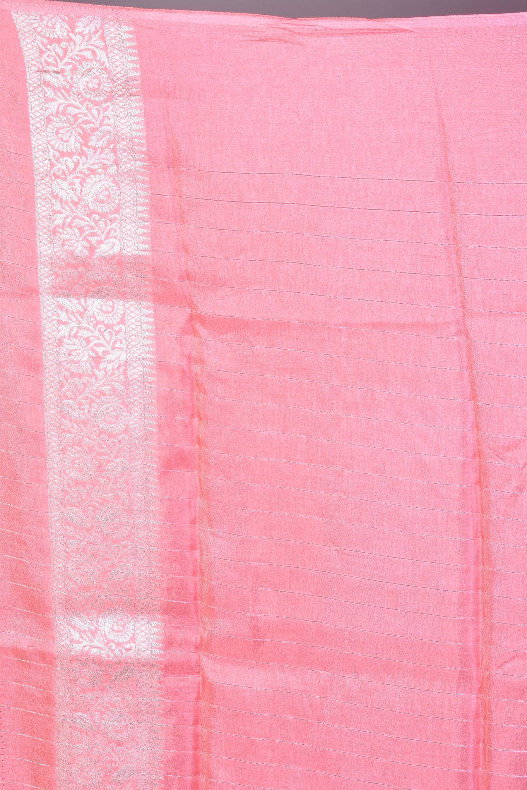 Peach Art Silk Saree with Zari Work - Keya Seth Exclusive