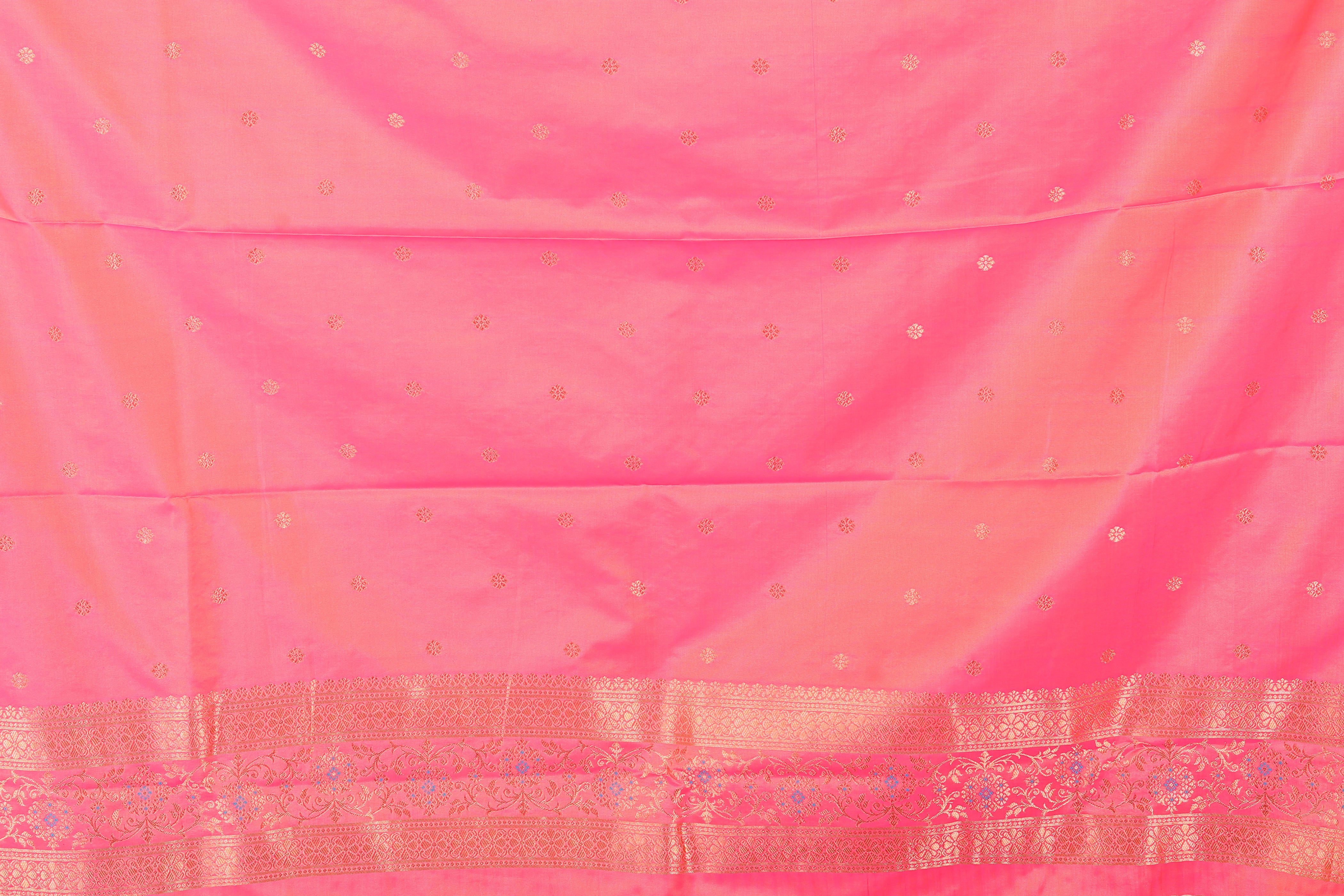 Yellow Blended Satin Silk Saree - Keya Seth Exclusive