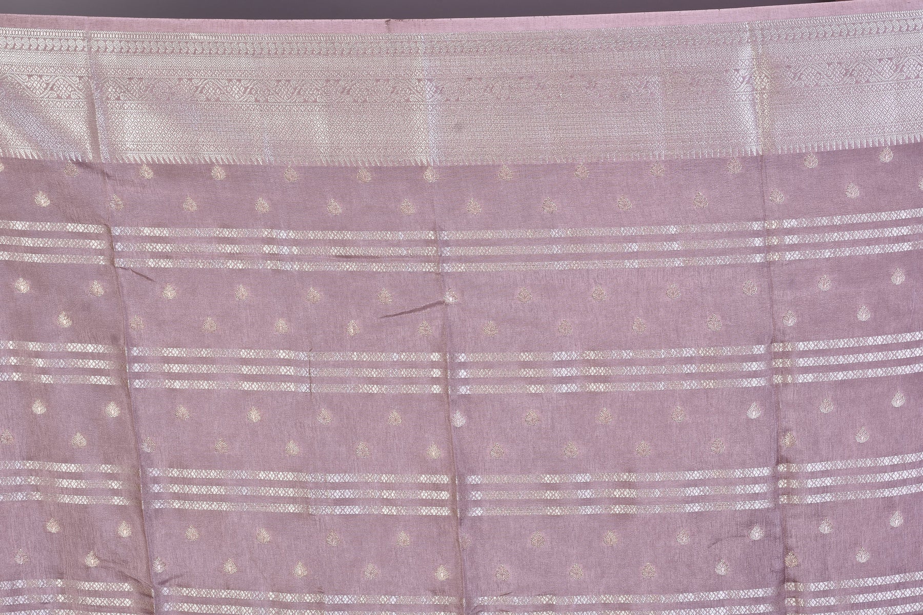 Light Pink Art Silk Saree with Zari Work - Keya Seth Exclusive