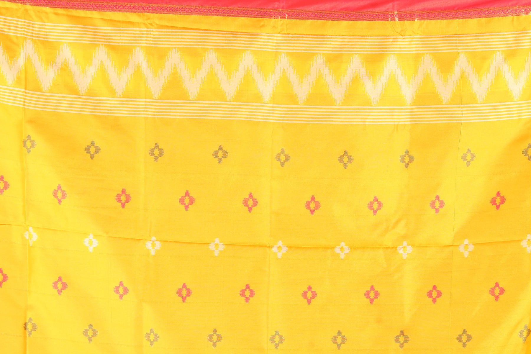 Orange Blended Ikkat Saree - Keya Seth Exclusive