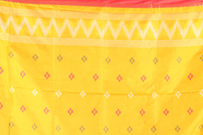 Orange Blended Ikkat Saree - Keya Seth Exclusive
