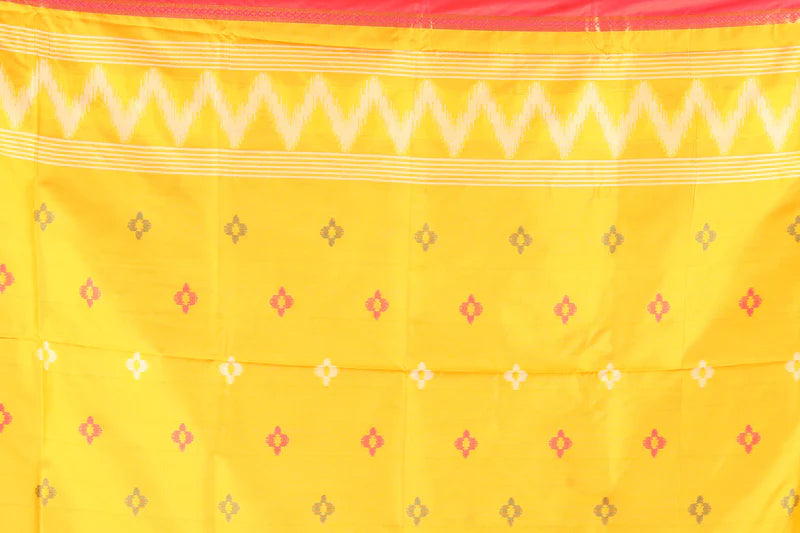 Orange Blended Ikkat Saree - Keya Seth Exclusive