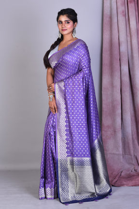 Light Purple Art Silk Saree with Zari Work - Keya Seth Exclusive