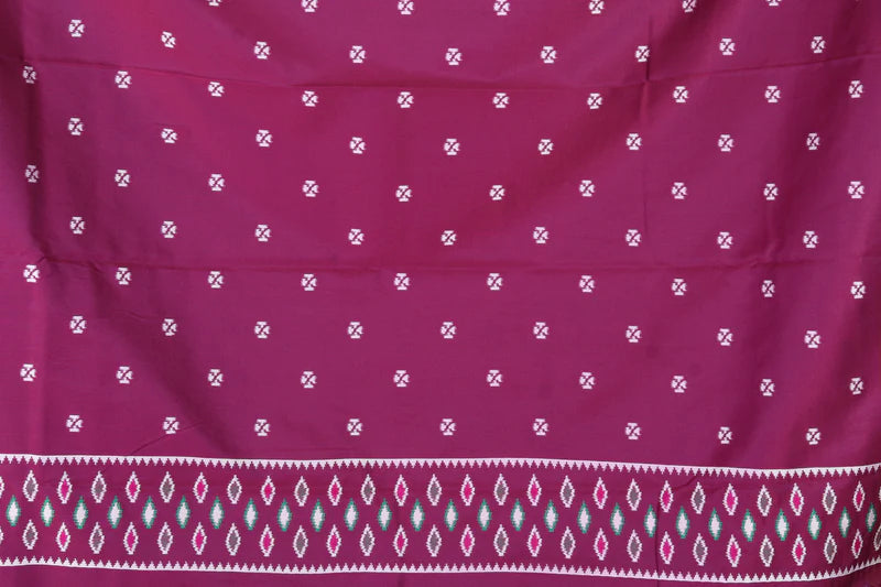 Dual Tone Green Blended Ikkat Silk Saree - Keya Seth Exclusive