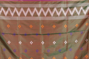 Dual Tone Purple Blended Ikkat Silk Saree - Keya Seth Exclusive
