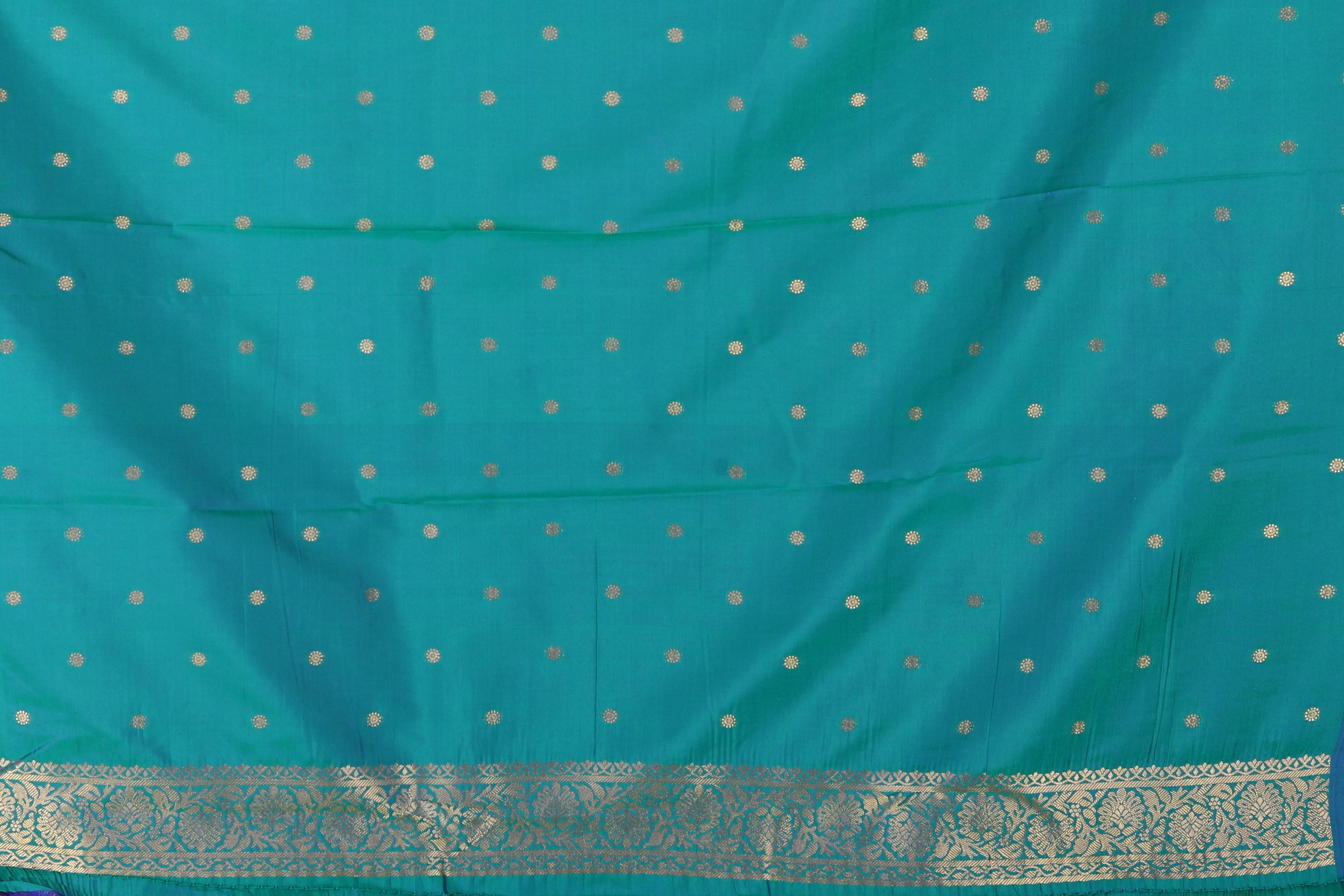 Rama Green Blended Mashru Silk Saree - Keya Seth Exclusive