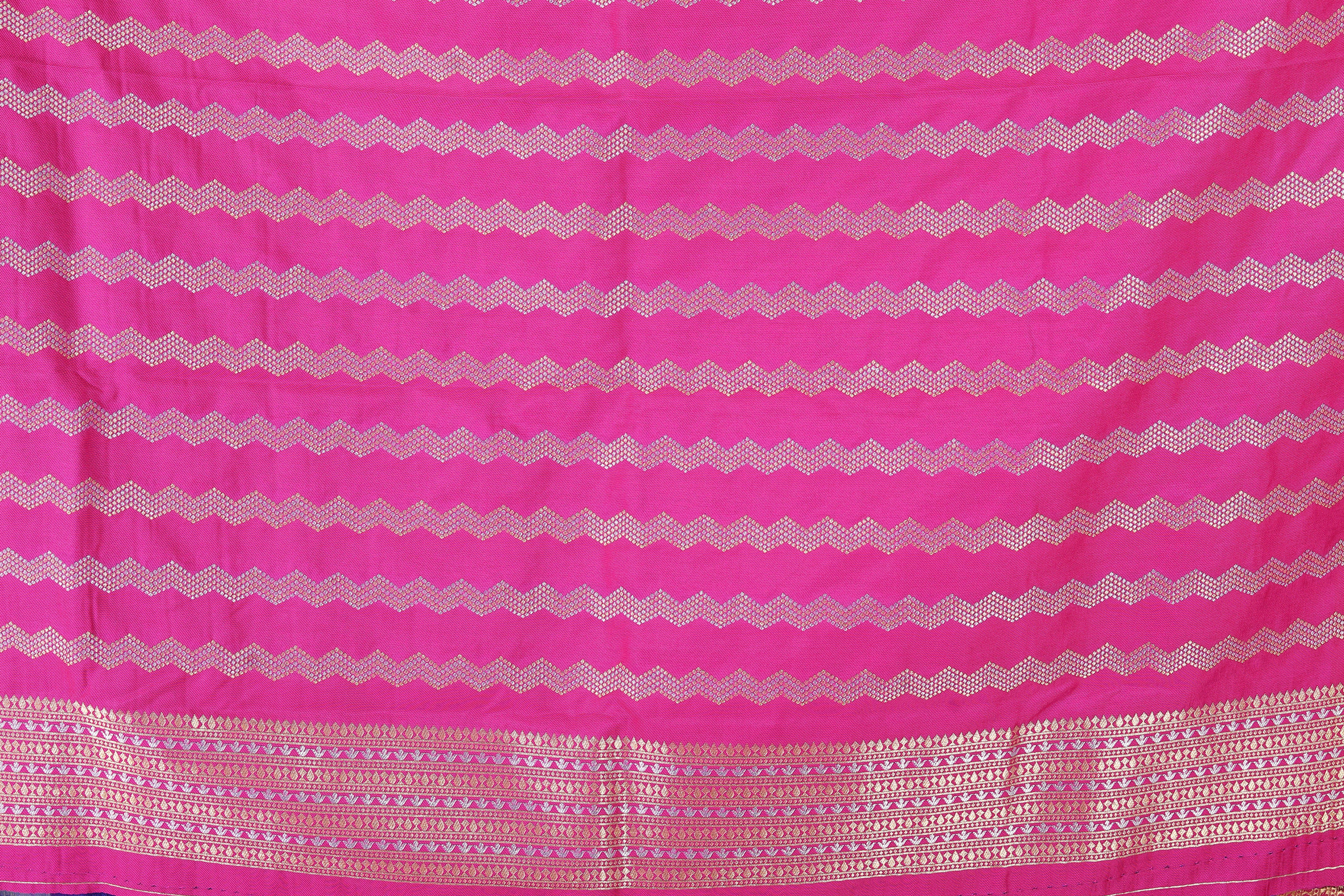Blue Blended Katan Silk Saree - Keya Seth Exclusive