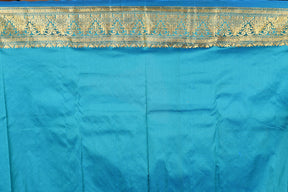 Offwhite and Blue Pure Kanjivaram Saree - Keya Seth Exclusive