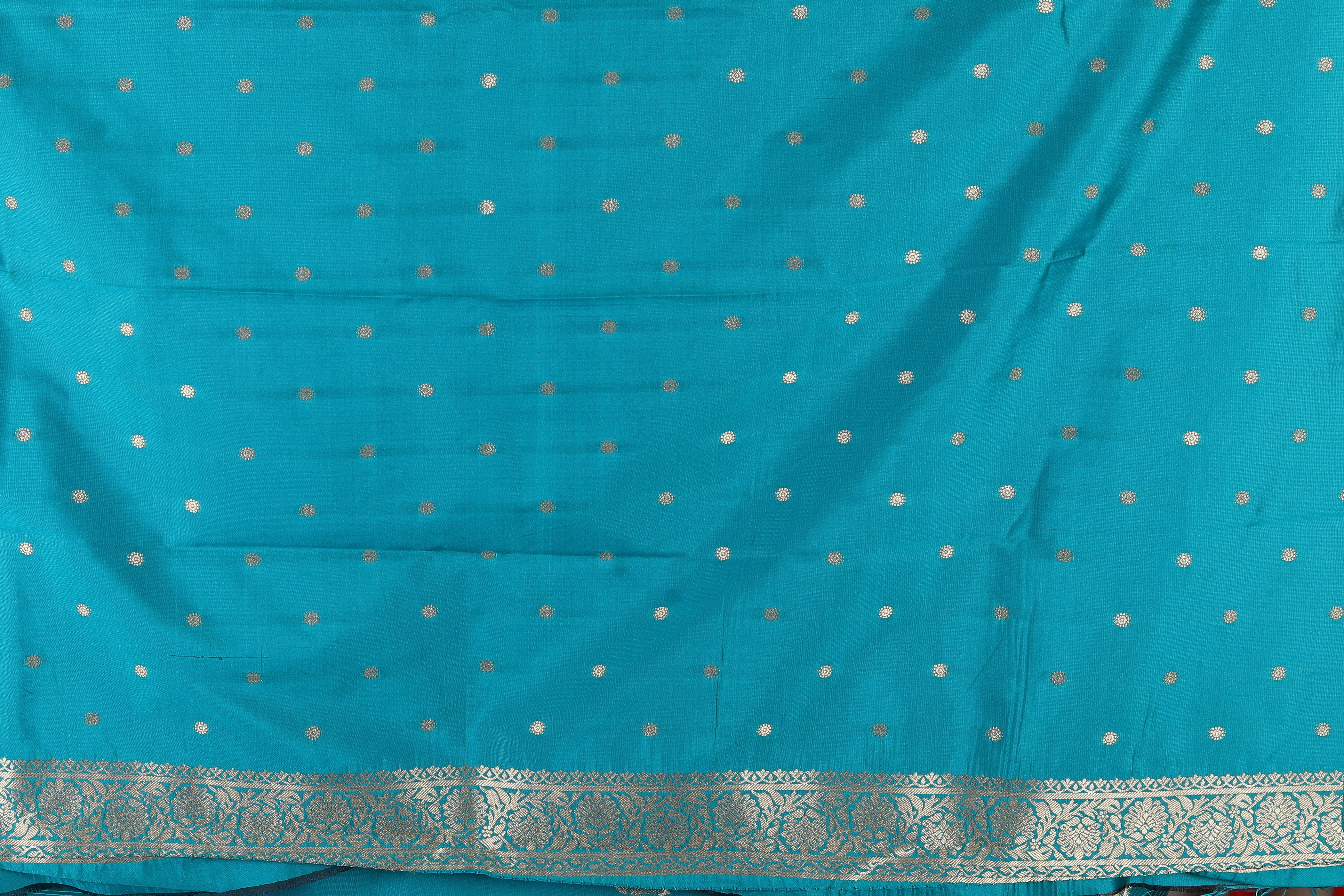 Rama Green Blended Mashru Silk Saree - Keya Seth Exclusive