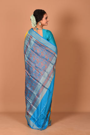 Mustard Pure Bomkai Saree - Keya Seth Exclusive