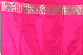 Pink Pure Katan Banarasi Silk Saree - Keya Seth Exclusive