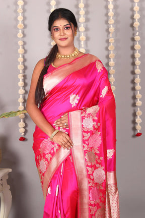 Rani Pure Katan Silk Saree - Keya Seth Exclusive