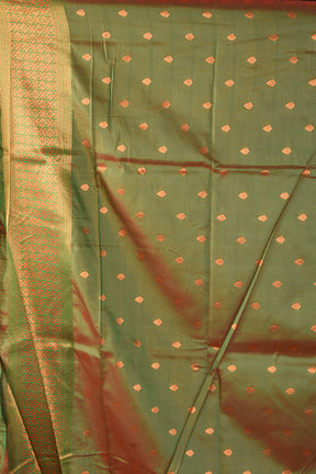 Orange Blended Mushroo Silk Saree - Keya Seth Exclusive