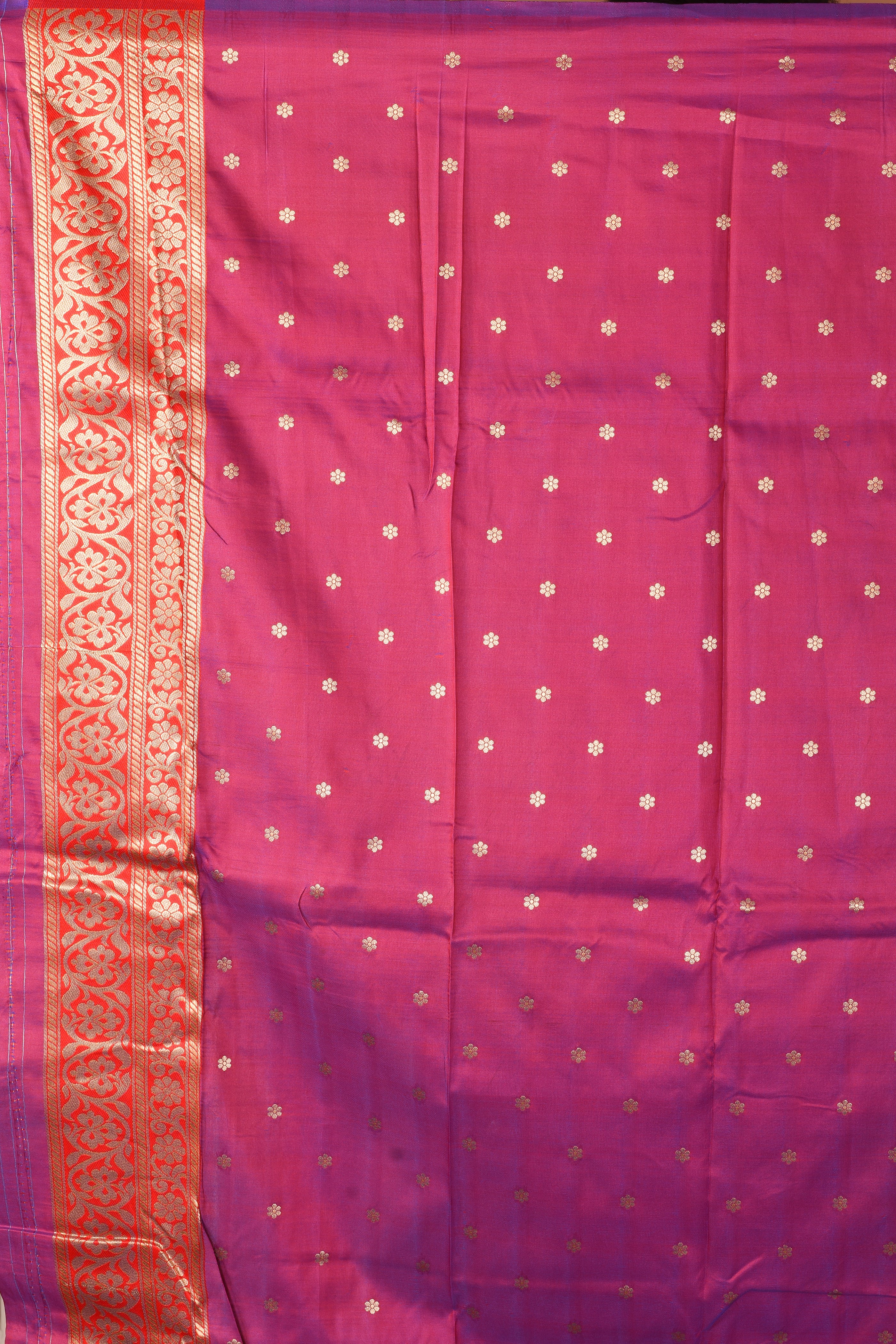 Dual Tone Purple Blended Kanjivaram Silk Saree - Keya Seth Exclusive